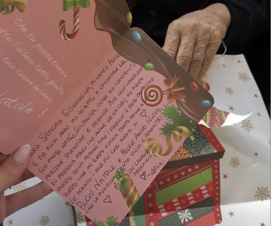 La letterina scritta per la Signora Giovannina